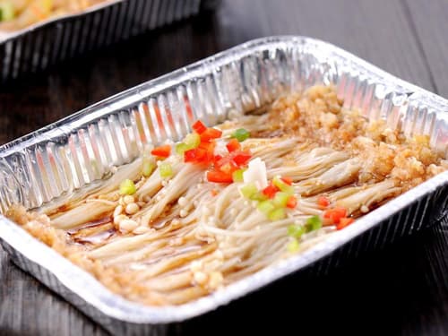 阆中锡纸烤金针菇